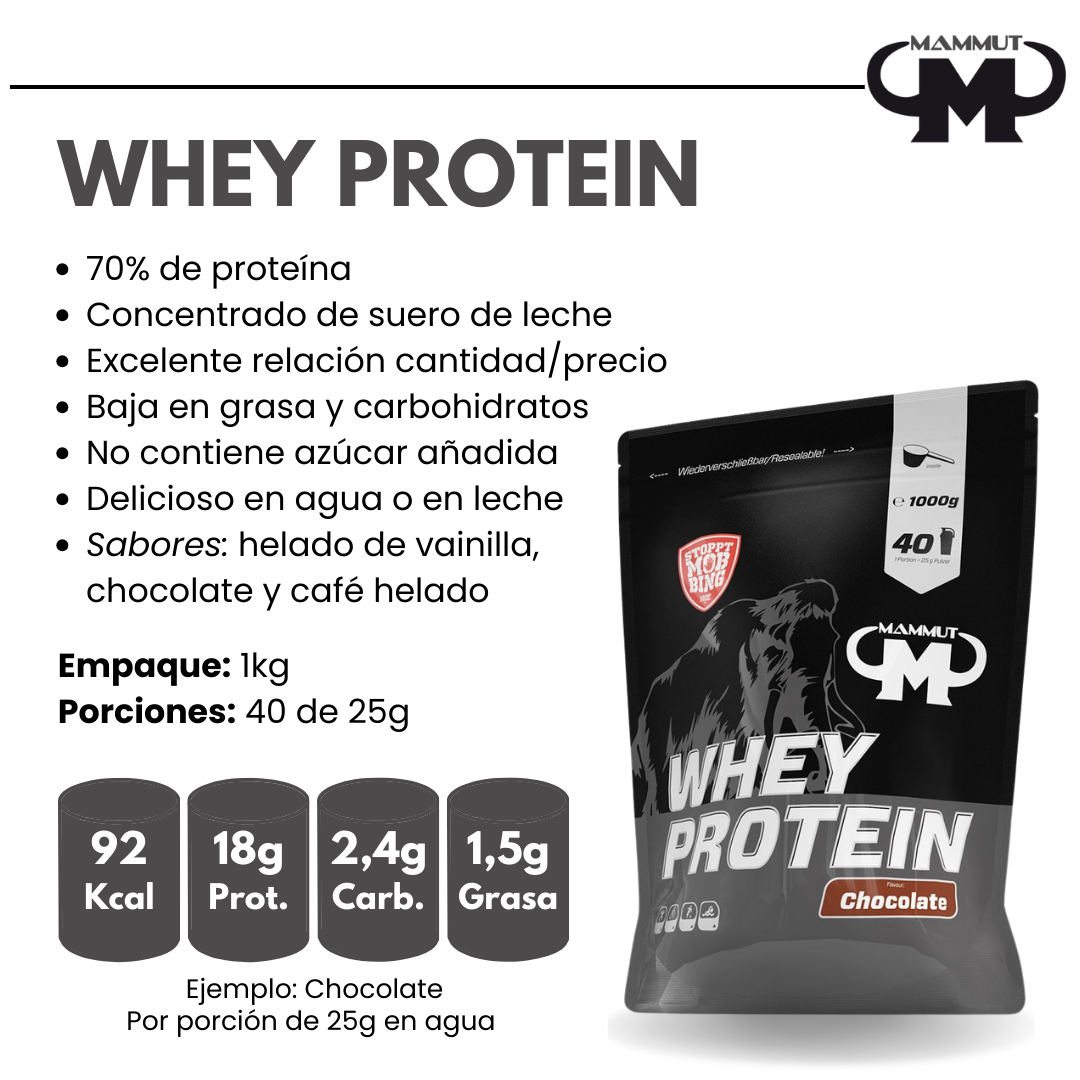 MAMMUT WHEY Proteína 1000g