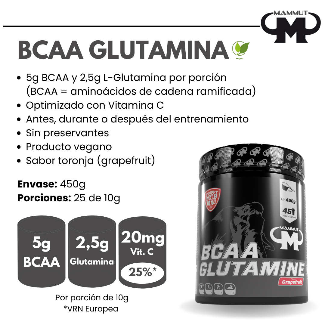 MAMMUT BCAA GLUTAMINA 450g
